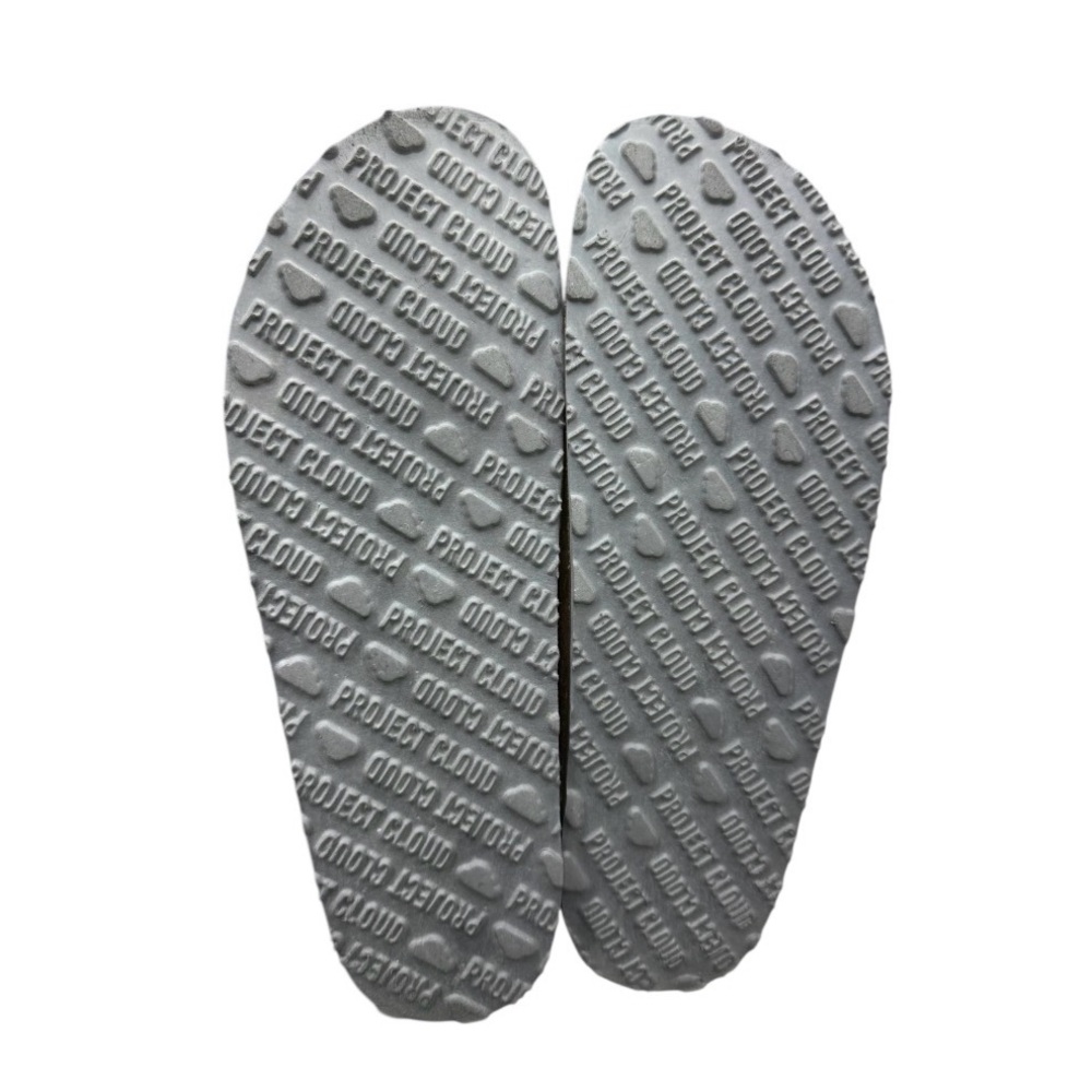 Taupe Suede Cork Bottom Slip-On Buckle Clog Shoes - Picture 5 of 5